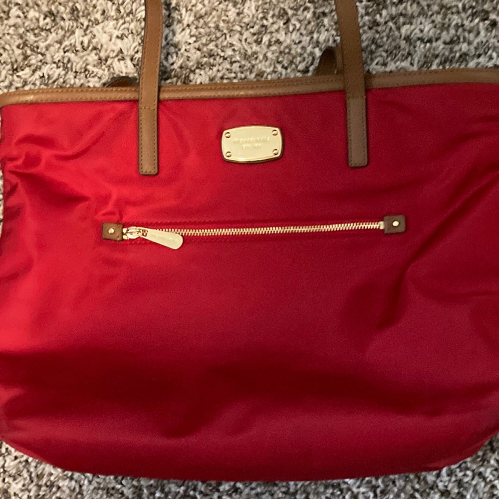 Michael Kors Red purse fabric